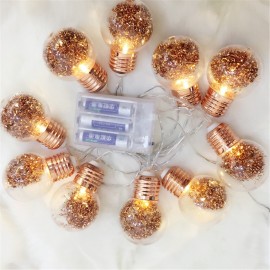 10 LED Bulbs String Lights Fairy Lamp Yard Garden Wedding Home Decorative Night Light