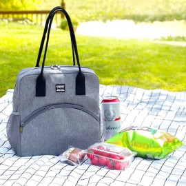 11L Large Capacity Lunch Bag Aluminum Foil Thickening Picnic Food Container Insulated Cooler Ice Bag