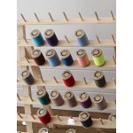 120 Spools Wood Folded Thread Rack Sewing Embroidery Stand Holder Organizer