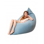 130x160cm Latest Solid Color Cotton Soft Bean Bags Sofa Lounger Cover Washable Without Filler