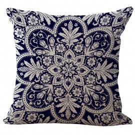 17″ Cotton Linen Cushion Cover Luxury European Style Bohemian Deer Printed House Decor Pillowcase