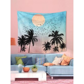 1PC Summer Beach Landscape Printing Tapestry Home Decor Living Room Bedroom Photo Prop Wall Art Tapestries