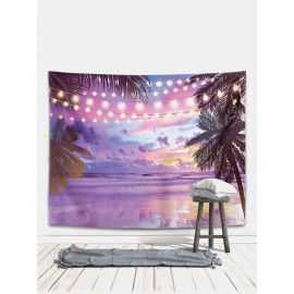 1PC Summer Beach Landscape Printing Tapestry Home Decor Living Room Bedroom Photo Prop Wall Art Tapestries