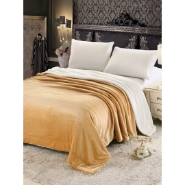 1Pc AB Side Coral Velvet And Lamb Cashmere Blanket Soft Thick Blanket For Bed Sofa Warm Fleece Blanket For Bedroom