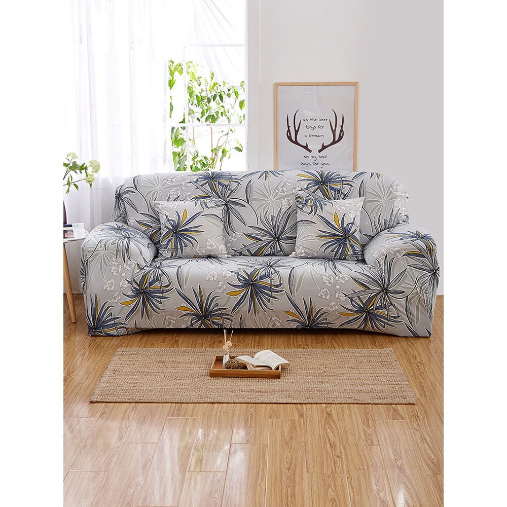 1Pcs Floral Pattern Elastic Sofa Cover 1/2/3/4 Seats L-shape Sectional Cover Couch Cover Living Room Furniture Protector