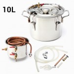 2 Gallon/10L Alcohol Moonshine Water Copper Home Stainless Alcohol Distiller