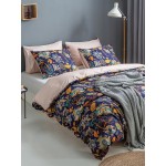 2/3 Pcs Bohemian Floral Overlay Print Comfy Bedding Set Duvet Cover Pillowcase Twin King