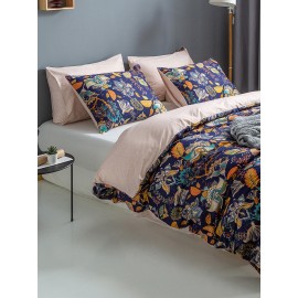 2/3 Pcs Bohemian Floral Overlay Print Comfy Bedding Set Duvet Cover Pillowcase Twin King