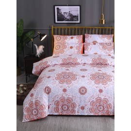 2/3 Pcs Bohemian National Style Floral Overlay Print Comfy Bedding Set Duvet Cover Pillowcase