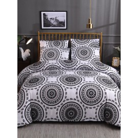 2/3 Pcs Bohemian National Style Geometric Pattern Comfy Bedding Set Duvet Cover Pillowcase