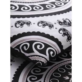 2/3 Pcs Bohemian National Style Geometric Pattern Comfy Bedding Set Duvet Cover Pillowcase