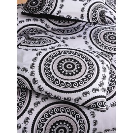 2/3 Pcs Bohemian National Style Geometric Pattern Comfy Bedding Set Duvet Cover Pillowcase