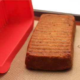 26.5*12.5*6.5cm Silicone Cake Mold Oven Baking Tools High Temperature Rectangular Cake Baking Pan