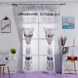 2PCS Gauze Curtain Screens Bedroom Living Room Window Balcony Curtains Float