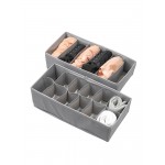 2Pcs Foldable Underwear Socks Storage Box