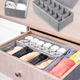 2Pcs Foldable Underwear Socks Storage Box