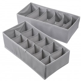 2Pcs Foldable Underwear Socks Storage Box