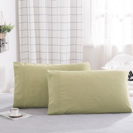 2pcs 50*76cm/50*101cm Solid Rectangle Pillow Cases for Home/Hotel Pillowcases without Pillow Core 12 Colors