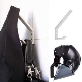 2pcs Helmet Holder Hook Jacket Bag Wall Mount Cloth Display Rack Hanger