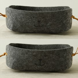 3 Colors Nordic Felt Storage Box Lovely Small Key Storage Basket Box