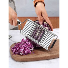 3 Pcs/4 Pcs Stainless Steel Multifunctional Fruit And Vegetable Slice Grating Grinding Tool Removable Manual Shredder Knife