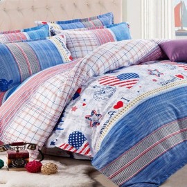 3 or 4pcs Suit Western Style Reactive Dyeing Polyester Fiber Bedding Sets Single Twin Queen Size