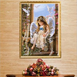 30x43cm 5D DIY Tender Love Diamond Painting Resin Full Rhinestone Home Decoration Figure Cross-stitch Kit