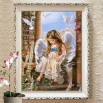 30x43cm 5D DIY Tender Love Diamond Painting Resin Full Rhinestone Home Decoration Figure Cross-stitch Kit