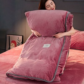 3/4 Pcs Set Milk Velvet Duvet Cover Bedding Comforter cover Bedding Cover Winter Warm Milk Velvet Bedding