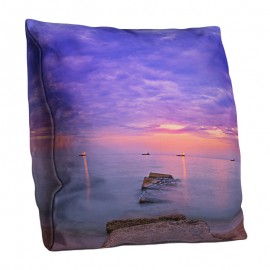 3D Double-sided Ocean Beach Sunset Printed Art Throw Pillowcases Home Sofa Office Car Cushion Cover