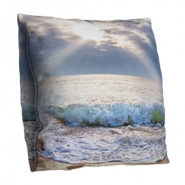 3D Double-sided Ocean Beach Sunset Printed Art Throw Pillowcases Home Sofa Office Car Cushion Cover