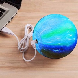 3D Printing Moon Lamp Space LED Night Light Remote Control USB Charge Best Gifts