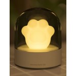 3Life 006 Creative Cat Paw Musical Night Light USB Charging LED Night Light Built In Music Player