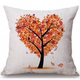 45x45cm Tree Decorative And Homing Season Life Cotton Linen Bright Colorful Pillowcase