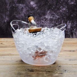 4L Plastic Transparent Garden Ice Bucket Super Large Ice Bucket Beer Champagne Ice Bucket Bar Tools