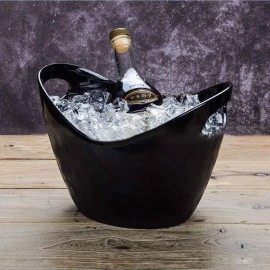 4L Plastic Transparent Garden Ice Bucket Super Large Ice Bucket Beer Champagne Ice Bucket Bar Tools