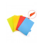 4Pcs Kitchen Plastic Cutting Board Set Colorful Serving Chopping Block Stand