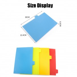 4Pcs Kitchen Plastic Cutting Board Set Colorful Serving Chopping Block Stand