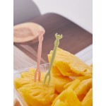 50 PCS Household Cute Fruit Fork Set Plastic Disposable Fruit Sign Household Eating Cake Fruit Salad Small Fork