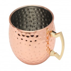 530ml 18oz Coffee Mug Cocktail Copper Cup Cup Drinking Hammered Copper Brass Steel Cup