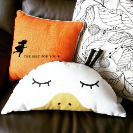 58cm Semicircle Duck Throw Pillow Cotton Cloth Sofa Car Bed Cushion Home Decoration