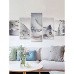 5Pcs Canvas Print Modern Picture Wall Art Decor Abstract Flower Giclee Framed