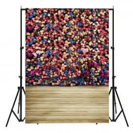 5X7ft Valentine’s Day Rose Wood Vinyl Photography Background Photo Studio Backdrop