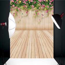 5x7FT Flowers Board Vinyl Photography Backdrop Background Studio Prop