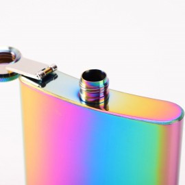 7/8 OZ Portable Stainless Steel Hip Flask Liquor Whiskey Alcohol Pocket Wine Bottle Best Gift