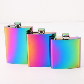 7/8 OZ Portable Stainless Steel Hip Flask Liquor Whiskey Alcohol Pocket Wine Bottle Best Gift