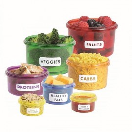 7Pcs/set Creative Perfect Portions Food Storage Containers