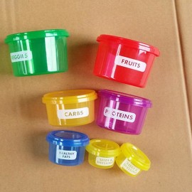 7Pcs/set Creative Perfect Portions Food Storage Containers