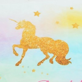 7x5ft Vinyl Birthday Backdrop Rainbow Unicorn Photography Background Newborn