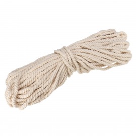 8mm 45M 1.1KG Macrame Rope Natural Beige Cotton Twisted Cord For Handmade Enthusiasts Hand Craft DIY